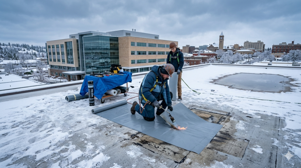 Flat Roof Patching service